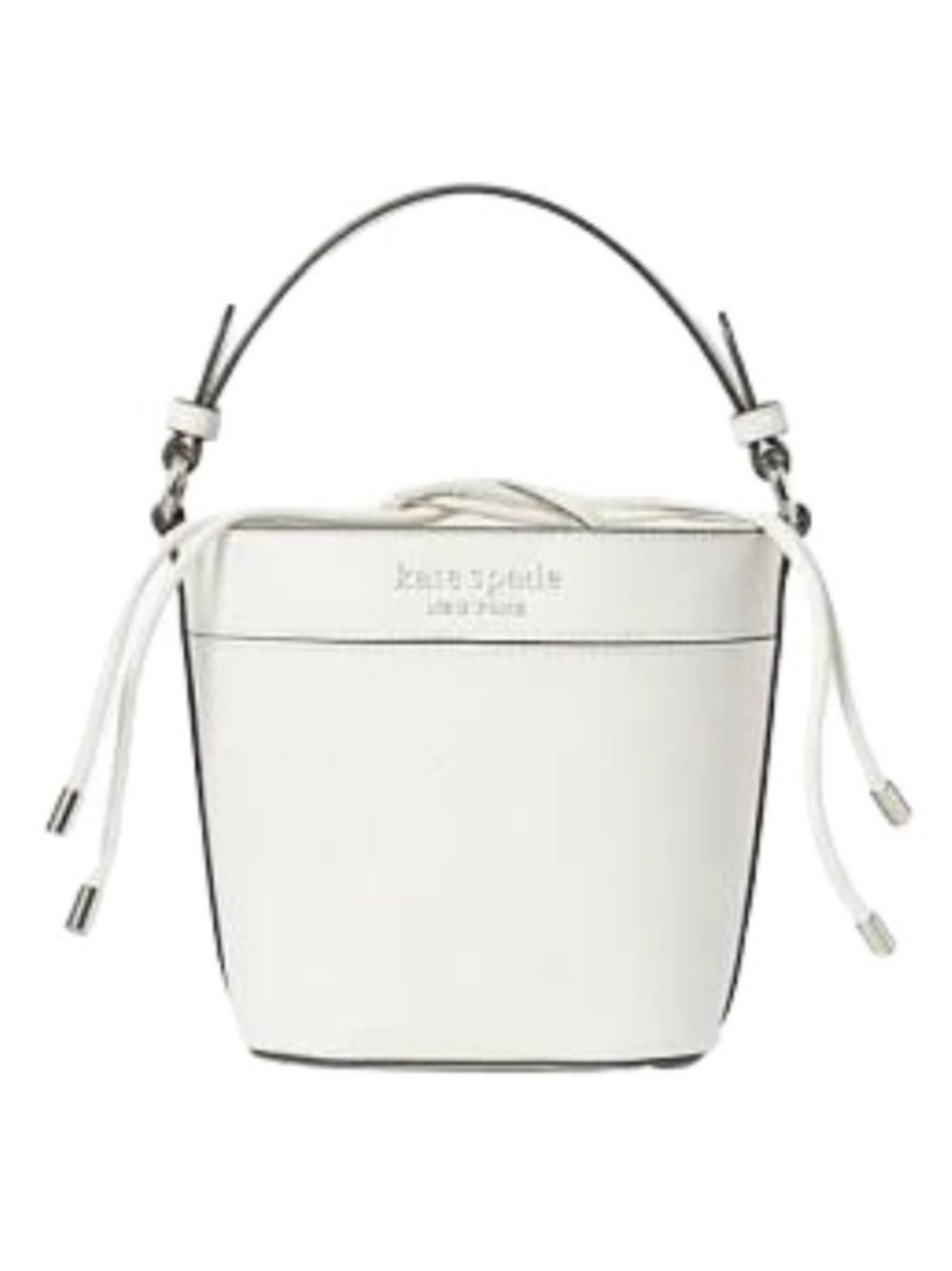 NWT Kate Spade Cameron Small Bucket Bag White 6734